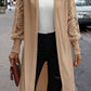 Open Front Lace Lantern Sleeve Cover-Up