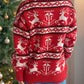 Christmas Element Round Neck Long Sleeve Sweater
