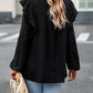 Ruffle Trim Balloon Sleeve Blouse