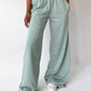 Elastic Waist Wide Leg Pants