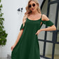 Ruffled Scoop Neck Mini Dress