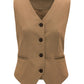 Pocketed Button Up Vest