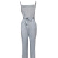 Tied Spaghetti Strap Square Neck Jumpsuit