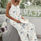 Printed Spaghetti Strap Jumpsuit