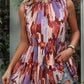 Peplum Mock Neck Sleeveless Blouse