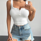 BeYou Quarter Button Square Neck Tank