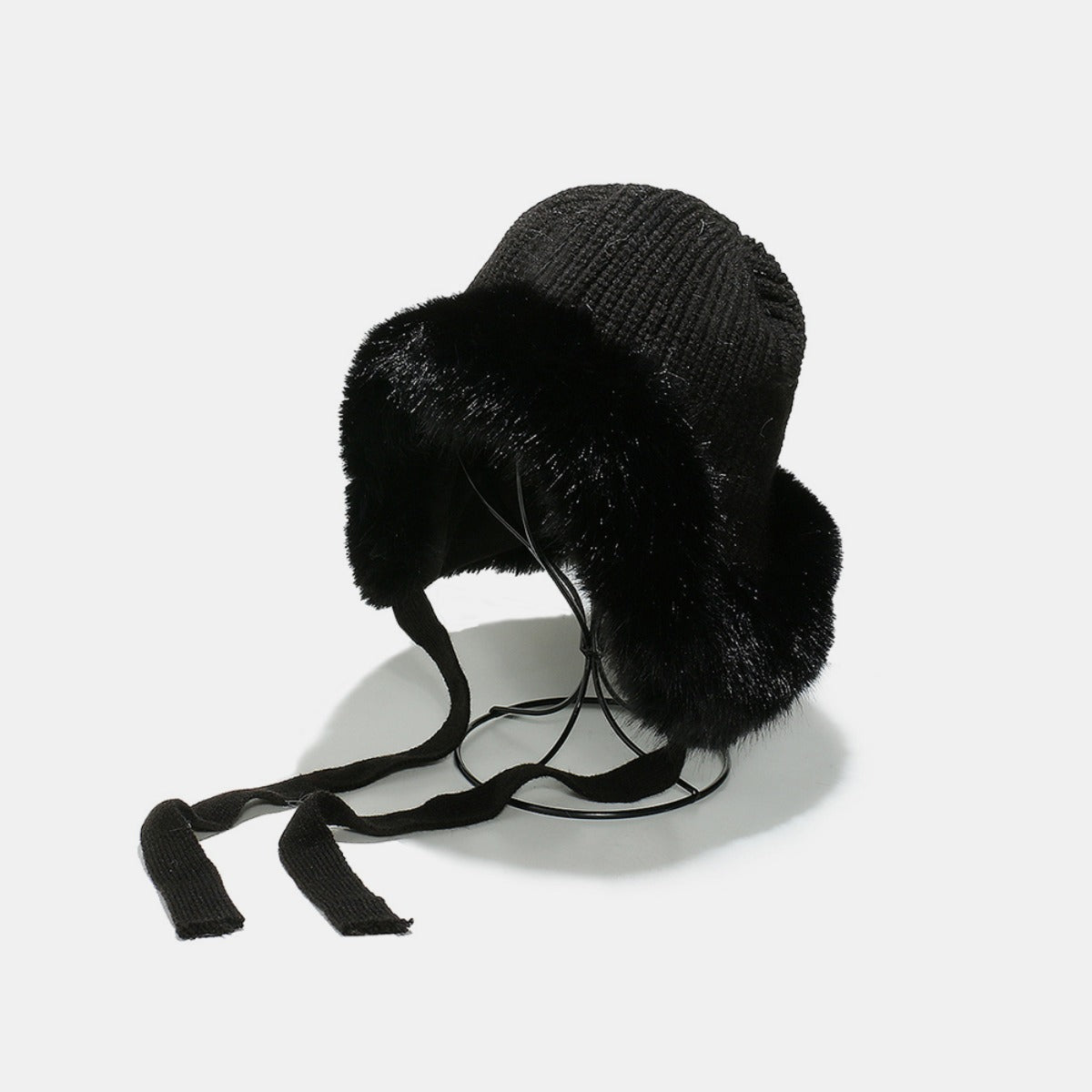 Thermal Tied Fuzzy Winter Hat