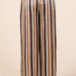 Mittoshop Striped Satin Elastic Waist Wide Leg Pants
