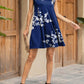 Ruffled Printed Cap Sleeve Mini Dress