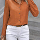 Button Up Collared Neck Long Sleeve Shirt