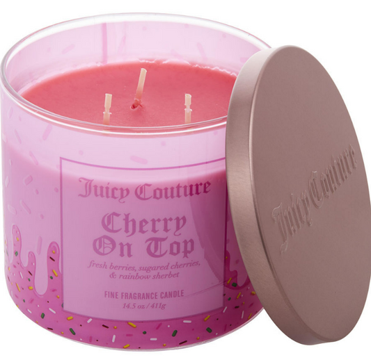 Juicy Couture Cherry On Top Candle 14.5 oz by Juicy Couture