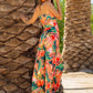Full Size Twisted Printed V-Neck Cami Dress
