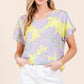 BOMBOM Floral Short Sleeve T-Shirt
