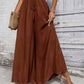 Tied High Waist Wide Leg Pants