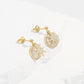 18K Gold-Plated 925 Sterling Silver Star Shape Earrings