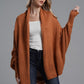 Open Front Batwing Sleeve Cardigan