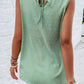 Sara Mia Swiss Dot Round Neck Tank