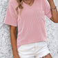 Full Size V-Neck Dropped Shoulder T-Shirt