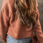 Slit Open Front Dropped Shoulder Cardigan
