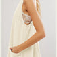 Mandy Round Neck Wide Strap Mini Dress with Pockets