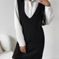 V-Neck Sleeveless Sweater Dress with Pockets
