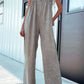 V-Neck Wide Leg Denim Jumpsuit