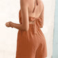 Halter Neck Tie Back Romper