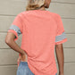 Striped Round Neck Short Sleeve T-Shirt