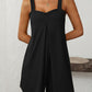 Mandy Sweetheart Neck Wide Strap Romper with Pockets