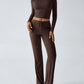 Devine Round Neck Long Sleeve Top and Drawstring Pants Set