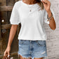 Round Neck Short Sleeve Top
