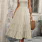 FULL SIZE Smocked Scoop Neck Sleeveless Tank Dress