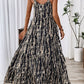 Printed Scoop Neck Maxi Cami Dress