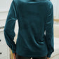 Devine Pocketed Collared Neck Long Sleeve Shirt