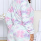 Printed Zip Up Long Sleeve Hooded Lounge Jumpsuit