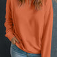 Round Neck Dropped Shoulder Sweatshirt