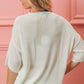 BiBi Striped Heart Contrast Knit Top - Brand BiBi