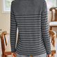 Striped Round Neck Long Sleeve T-Shirt