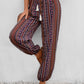 Tassel Printed High Waist Pants