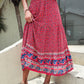 Printed Tiered High Waist Skirt