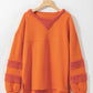 High-Low Round Neck Long Sleeve Sweatshirt