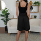 Elastic Waist Skirt with Pockets