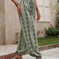 Tied Printed High Waist Pants