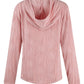 Textured Long Sleeve Hoodie