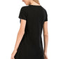 Graphic Round Neck Short Sleeve Lounge Dress