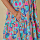 Notched Balloon Sleeve Mini Dress