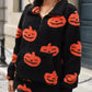 Jack-O'-Lantern Half Zip Long Sleeve Sweatshirt