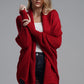 Open Front Batwing Sleeve Cardigan