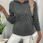 Perfee Pearl Butterfly Long Sleeve Hoodie