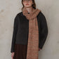 Striped Detail Knit Scarf